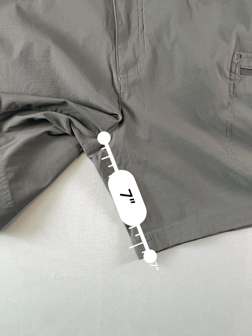 Eddie Bauer Women’s Gray Stretch Hiking Utility 7” Bermuda Shorts Size 10 - Picture 7 of 8
